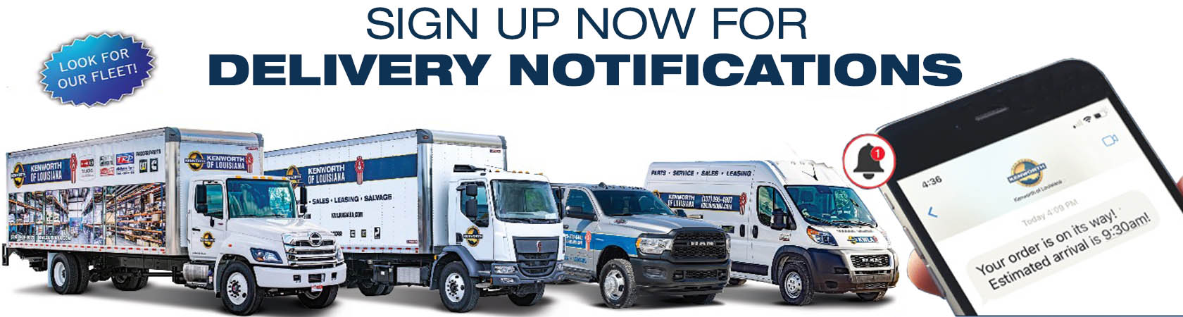 Sign Up Now for Delivery Notifications